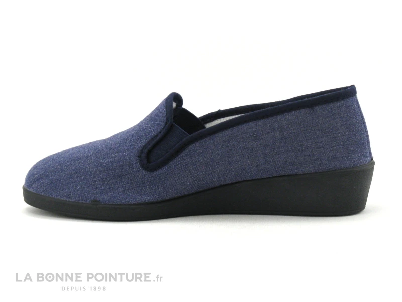 RYB 102 SANDRA - Toile Bleu Jeans - Chausson Femme 4 RYB 102 SANDRA - Toile Bleu Jeans - Chausson Femme - Image 2