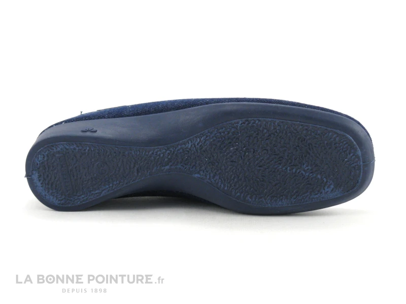 Semelflex MARIE-LENA B Marine Beige - Chausson Mocassin Femme 9 Semelflex MARIE-LENA B Marine Beige - Chausson Mocassin Femme - Image 7