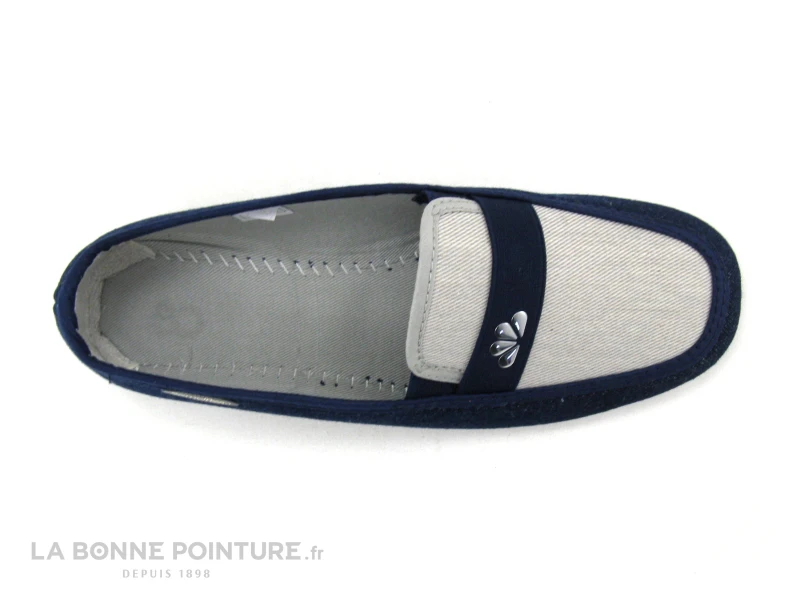 Semelflex MARIE-LENA B Marine Beige - Chausson Mocassin Femme 8 Semelflex MARIE-LENA B Marine Beige - Chausson Mocassin Femme - Image 6