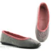 RYB 600W68 Gris Rose - Pantoufle Ballerine