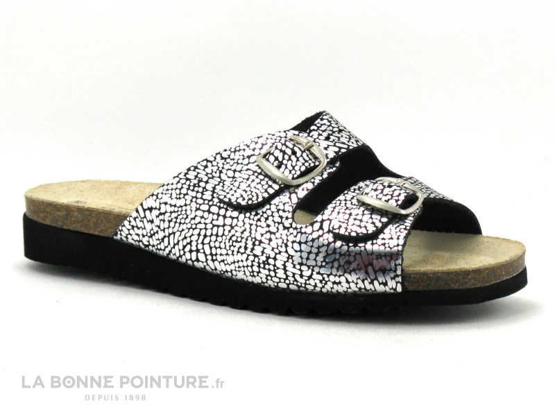 Artika BASQUE Balthazar Argent - Mule Reglable Femme 3 Artika BASQUE Balthazar Argent - Mule Reglable Femme