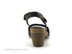 Jungla 7683 Bleu Marine - Marron - Sandale A Talon Epais -Chaussures Pour Femmes cd24607c73b9e66c561f35ea11d5d5ef img 8089.jpg 181512