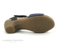 Jungla 7683 Bleu Marine - Marron - Sandale A Talon Epais -Chaussures Pour Femmes cd24607c73b9e66c561f35ea11d5d5ef img 8090.jpg 181513