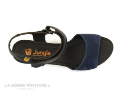 Jungla 7683 Bleu Marine - Marron - Sandale A Talon Epais -Chaussures Pour Femmes cd24607c73b9e66c561f35ea11d5d5ef img 8091.jpg 181514