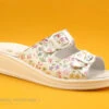 Sanital Light 4371 Blanc Et Fleuri - Brides A Boucle - Mule Medicale -Chaussures Pour Femmes cd24607c73b9e66c561f35ea11d5d5ef img 8222.jpg 157234