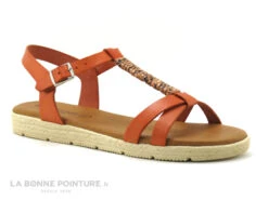 Eva Frutos 1113 Corail - Serpent - Sandale Femme Bride Salome -Chaussures Pour Femmes cd24607c73b9e66c561f35ea11d5d5ef img 8277.jpg 157937