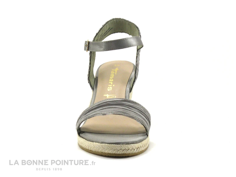 Tamaris 1-28360-28 Emerald Pleats - Nu-pieds Talon Compense 4 Tamaris 1-28360-28 Emerald Pleats - Nu-pieds Talon Compense - Image 2