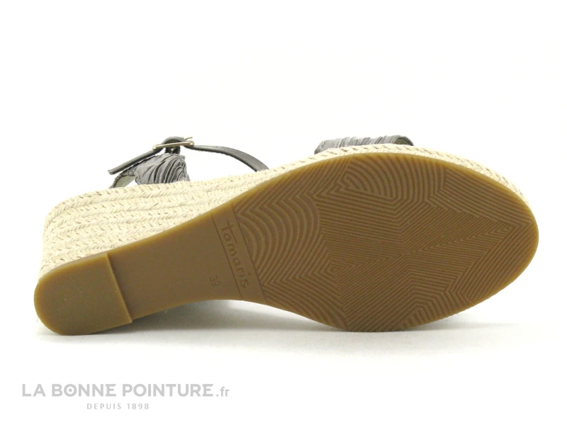 Tamaris 1-28360-28 Emerald Pleats - Nu-pieds Talon Compense 9 Tamaris 1-28360-28 Emerald Pleats - Nu-pieds Talon Compense - Image 7