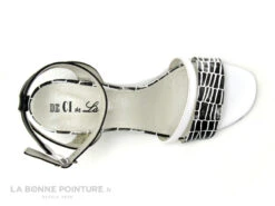 DE CI De La - VULPIN - Noir Blanc Croco - Sandale Talon Haut -Chaussures Pour Femmes cd24607c73b9e66c561f35ea11d5d5ef img 8339.jpg 158067