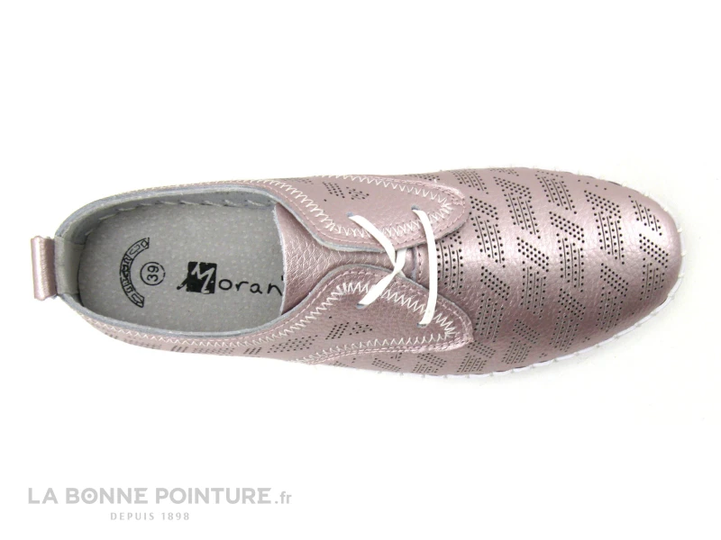 Morans WIDOIS Rose Metallise - Perforations - Chaussure Basse Femme 7 Morans WIDOIS Rose Metallise - Perforations - Chaussure Basse Femme - Image 5
