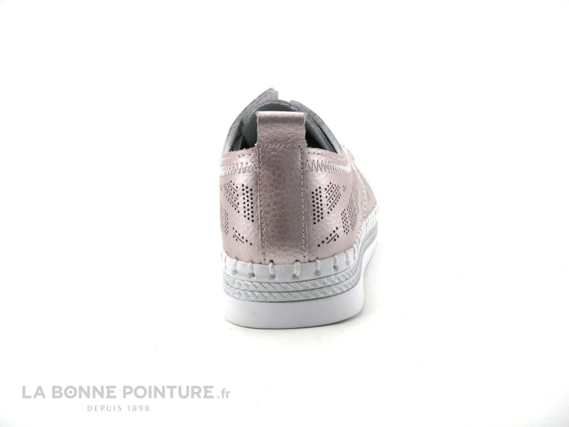 Morans WIDOIS Rose Metallise - Perforations - Chaussure Basse Femme 6 Morans WIDOIS Rose Metallise - Perforations - Chaussure Basse Femme - Image 4