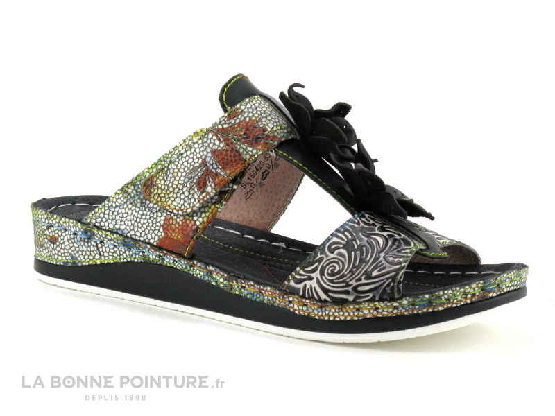 Laura Vita BRCUELO 83 Noir - Mule Femme Semelle Compensee 7 Laura Vita BRCUELO 83 Noir - Mule Femme Semelle Compensee - Image 5