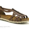 Jordana 500 Marron Nu-pieds Fermeture Eclair