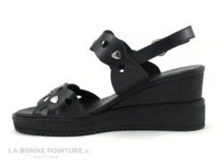 Tamaris 1-28331-26 001 Black - Sandale Noire Talon Compense -Chaussures Pour Femmes cd24607c73b9e66c561f35ea11d5d5ef img 8442.jpg 158188