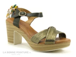 Good Step 3114-L46 Dromix Kaki - Foulard - Sandale Talon Haut -Chaussures Pour Femmes cd24607c73b9e66c561f35ea11d5d5ef img 8499.jpg 169826