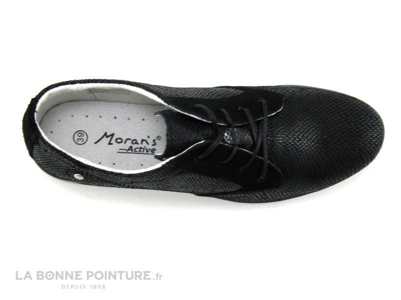 Morans WIGO Noir - Chaussure Derby Confort Femme 8 Morans WIGO Noir - Chaussure Derby Confort Femme - Image 6