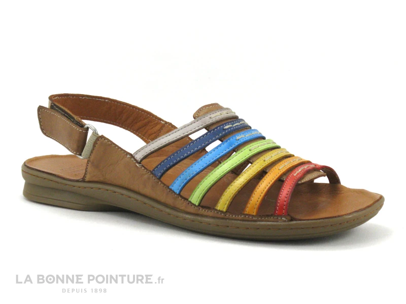 Karyoka ROSE - Cuir - Multicolore - Sandale Femme 7 Karyoka ROSE - Cuir - Multicolore - Sandale Femme - Image 5