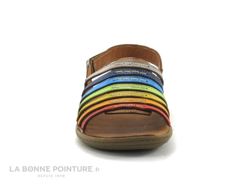 Karyoka ROSE - Cuir - Multicolore - Sandale Femme 4 Karyoka ROSE - Cuir - Multicolore - Sandale Femme - Image 2