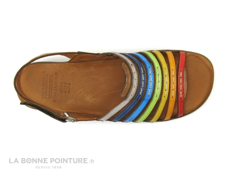 Karyoka ROSE - Cuir - Multicolore - Sandale Femme 8 Karyoka ROSE - Cuir - Multicolore - Sandale Femme - Image 6