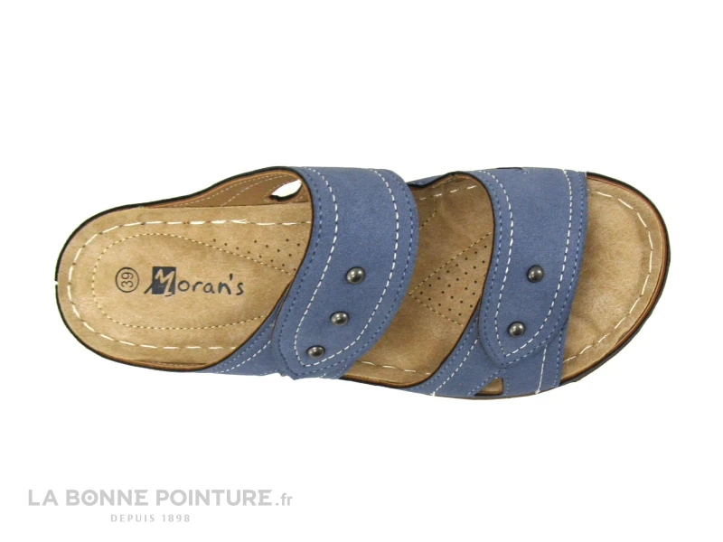 Morans BRIEC Bleu - Mule Femme Reglable Avec Velcro 5 Morans BRIEC Bleu - Mule Femme Reglable Avec Velcro - Image 3