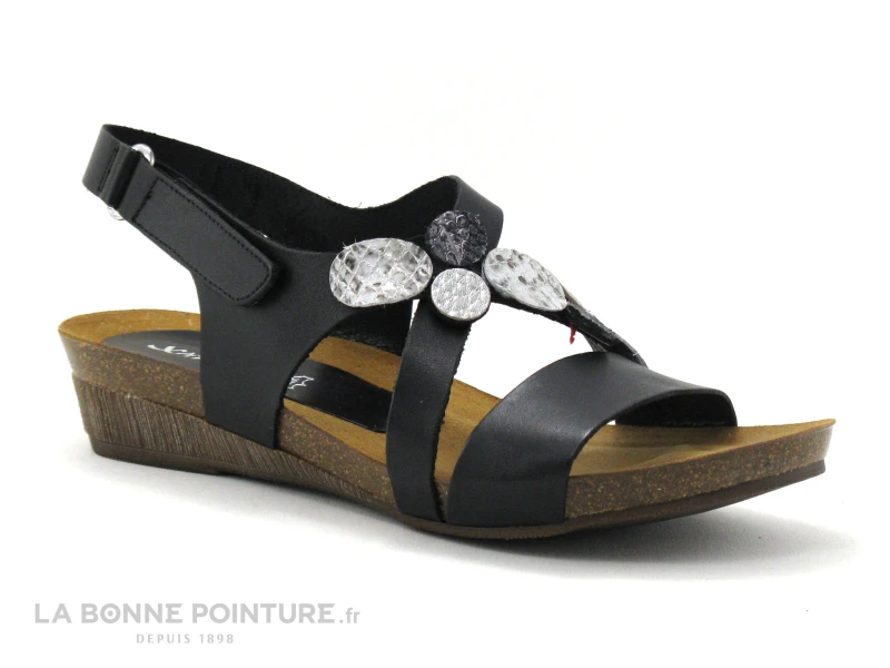 Xapatan 1062 Noir - Nu-pieds Femme - Talon Compense 3 Xapatan 1062 Noir - Nu-pieds Femme - Talon Compense