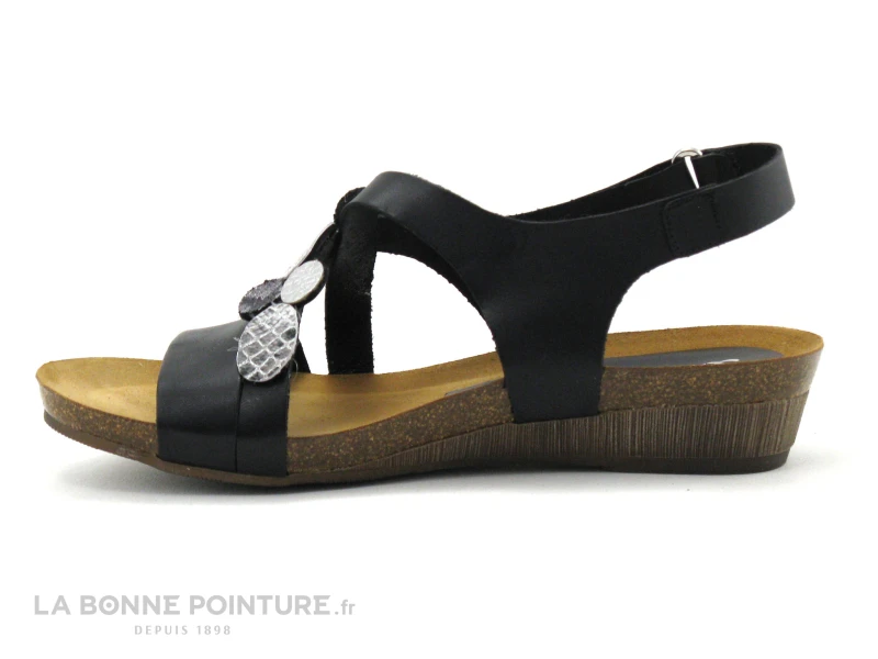 Xapatan 1062 Noir - Nu-pieds Femme - Talon Compense 4 Xapatan 1062 Noir - Nu-pieds Femme - Talon Compense - Image 2