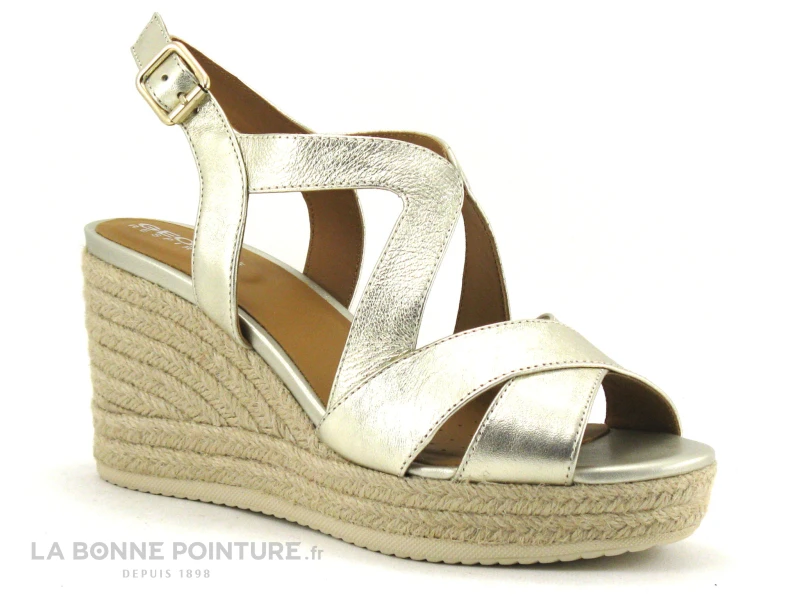 Geox D35GVC PONZA - Sandale Talon Haut Compense - Or Metal 7 Geox D35GVC PONZA - Sandale Talon Haut Compense - Or Metal - Image 5