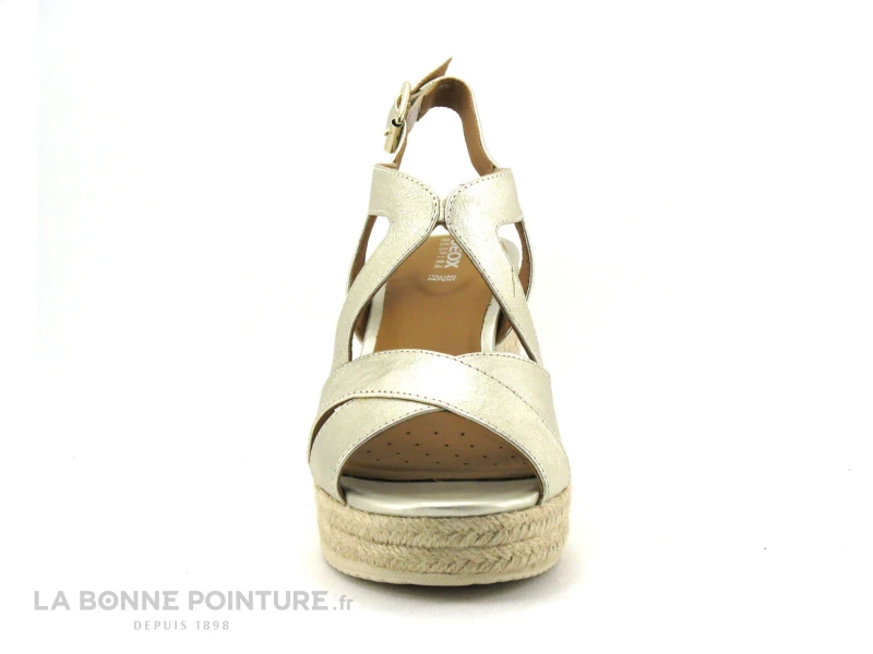Geox D35GVC PONZA - Sandale Talon Haut Compense - Or Metal 4 Geox D35GVC PONZA - Sandale Talon Haut Compense - Or Metal - Image 2