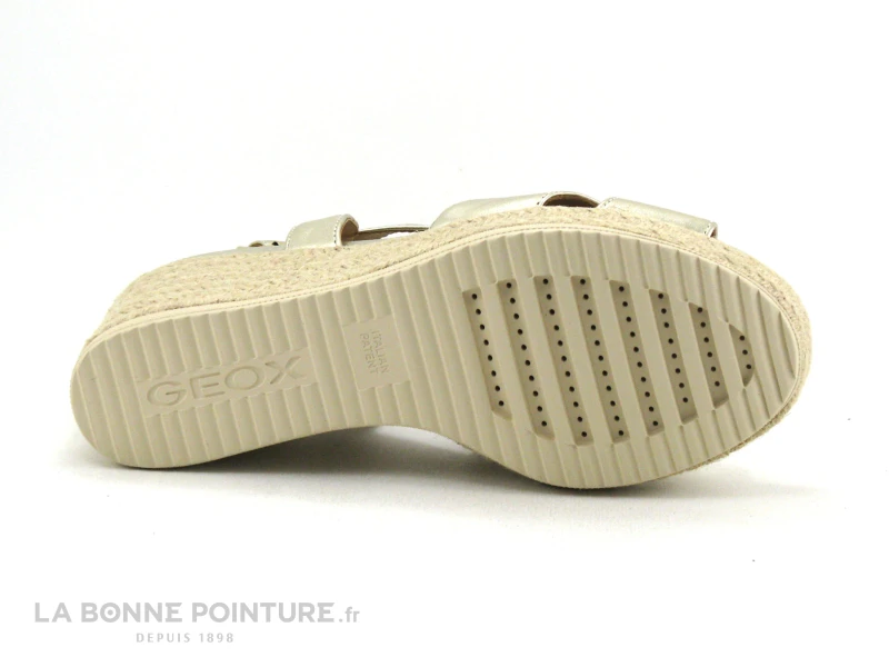 Geox D35GVC PONZA - Sandale Talon Haut Compense - Or Metal 9 Geox D35GVC PONZA - Sandale Talon Haut Compense - Or Metal - Image 7