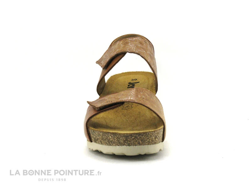 Jordana 2985 Marron - 2 Velcros - Sandale Talon Compense 4 Jordana 2985 Marron - 2 Velcros - Sandale Talon Compense - Image 2