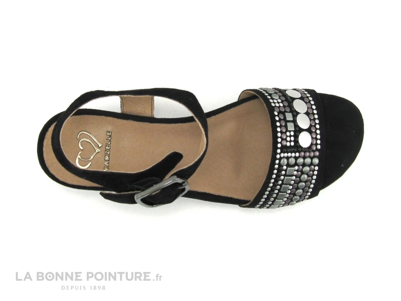 MamZelle LIVET Velours Noir - CS52R04 - Nu-pieds Femme 8 MamZelle LIVET Velours Noir - CS52R04 - Nu-pieds Femme - Image 6