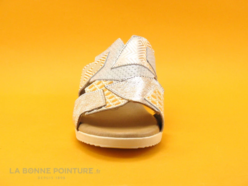 Jordana 2769 Argent - Mule Femme - Talon Compense 4 Jordana 2769 Argent - Mule Femme - Talon Compense - Image 2