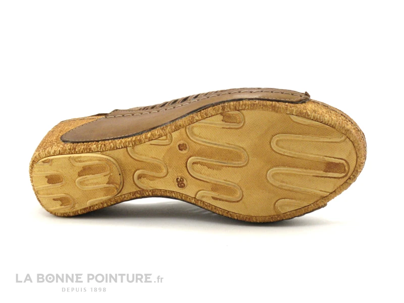 Karyoka GENI Marron - Mule Femme - Talon Compense 9 Karyoka GENI Marron - Mule Femme - Talon Compense - Image 7