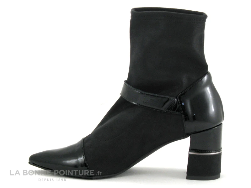 Cardenal CANNES - CL3406 - Verni Noir - Nubuck Noir - Boots Talon 5 Cardenal CANNES - CL3406 - Verni Noir - Nubuck Noir - Boots Talon - Image 3