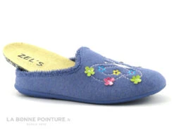 Zels 4523 Francia - Pantoufle Mule Femme Bleu Ciel - Papillon Et Fleurs -Chaussures Pour Femmes cd24607c73b9e66c561f35ea11d5d5ef img 9526.jpg 171047