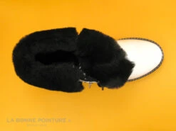 Hooper MULLAN Verni Blanc - Fourrure Noire - Bottine Femme -Chaussures Pour Femmes cd24607c73b9e66c561f35ea11d5d5ef img 9605.jpg 142416
