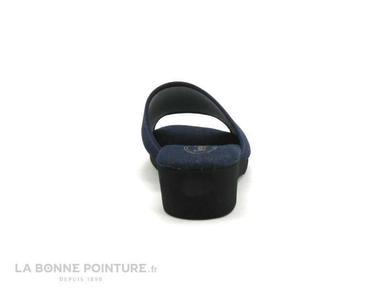 Semelflex Mule Compensée Isis Jeans Marine 6 Semelflex Mule Compensée Isis Jeans Marine - Image 4
