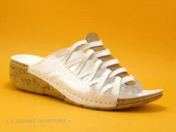 Karyoka DADOU Blanc - Mule Femme - Talon Compense -Chaussures Pour Femmes cd24607c73b9e66c561f35ea11d5d5ef img 9786.jpg 159649